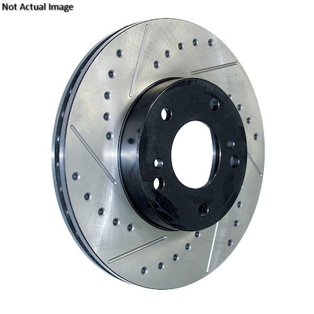 Sport Drilled/Slotted Brake Rotor,127.44041L